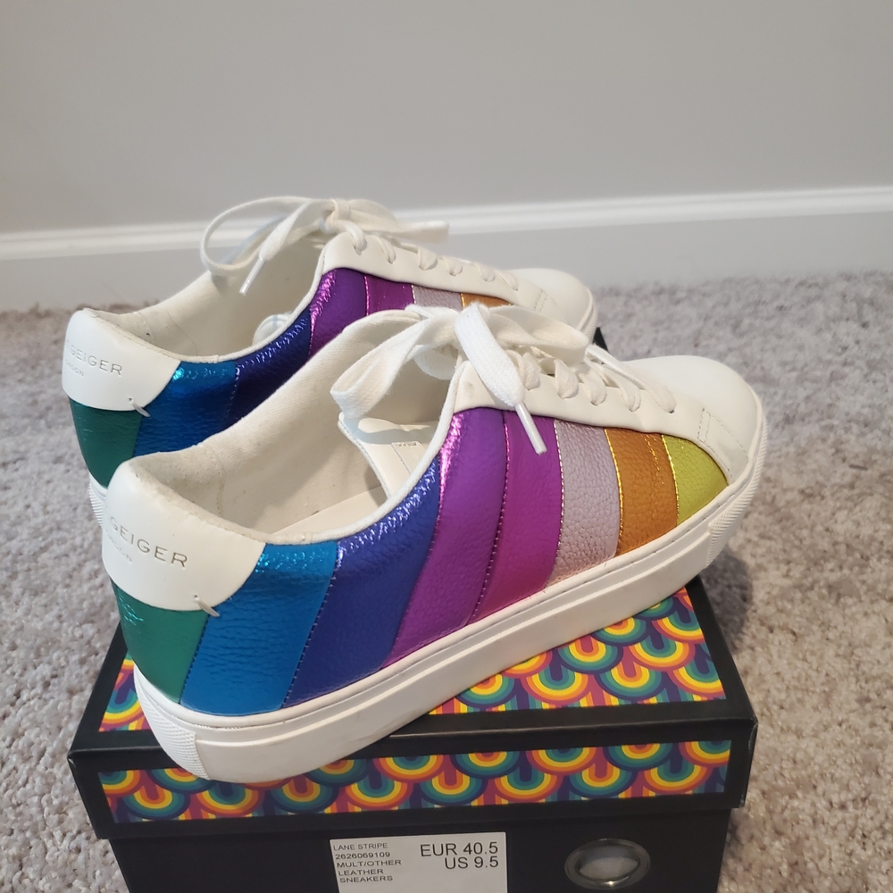 Kurt Geiger Multicolor Striped Sneakers